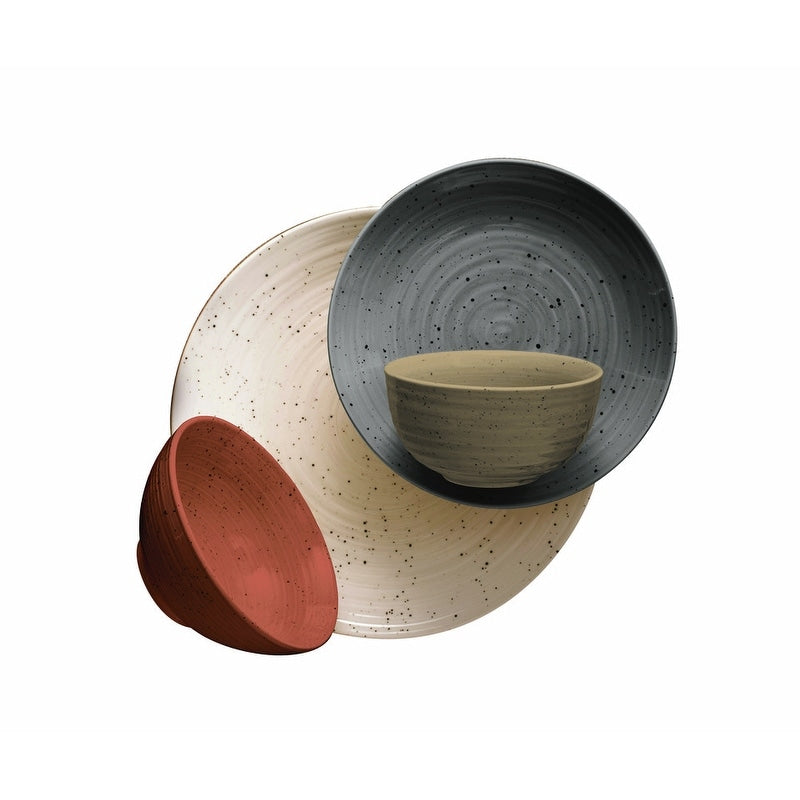 Sango Siterra Painter's Palette 16-Piece Stoneware Dinnerware Set