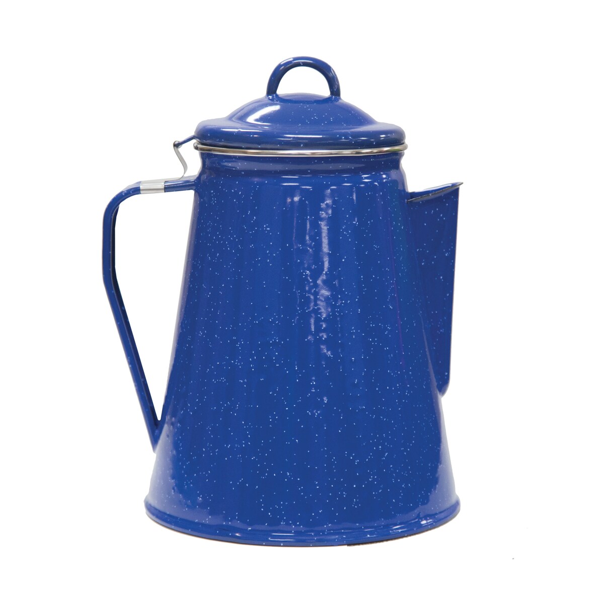 Stansport Enamel Percolator Coffee Pot and Set of 4 Mugs