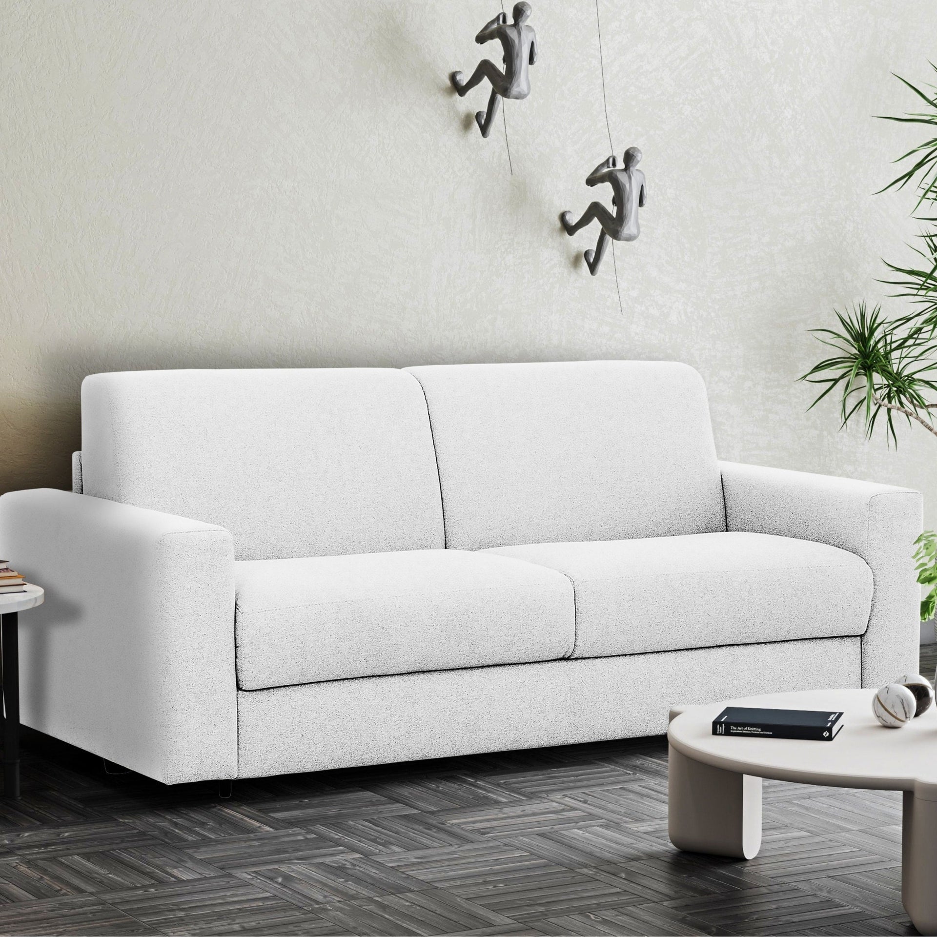 Stearns & FosterÂ® Giotto 78 in. Full Sleeper Sofa with Memory Foam Mattress