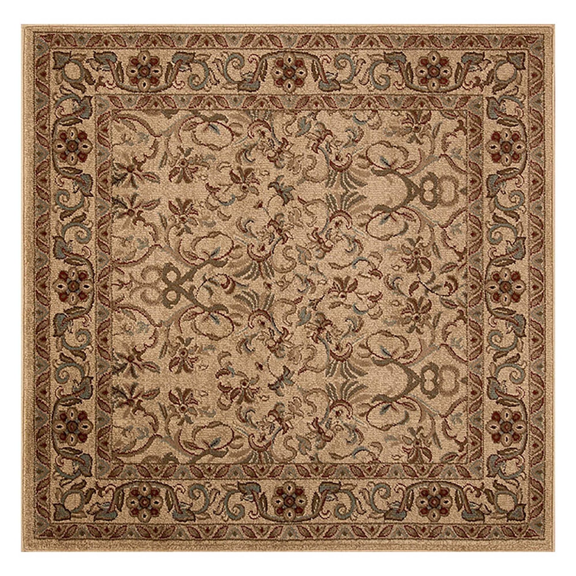 Superior Heritage Traditional Floral Scroll Indoor Area Rug