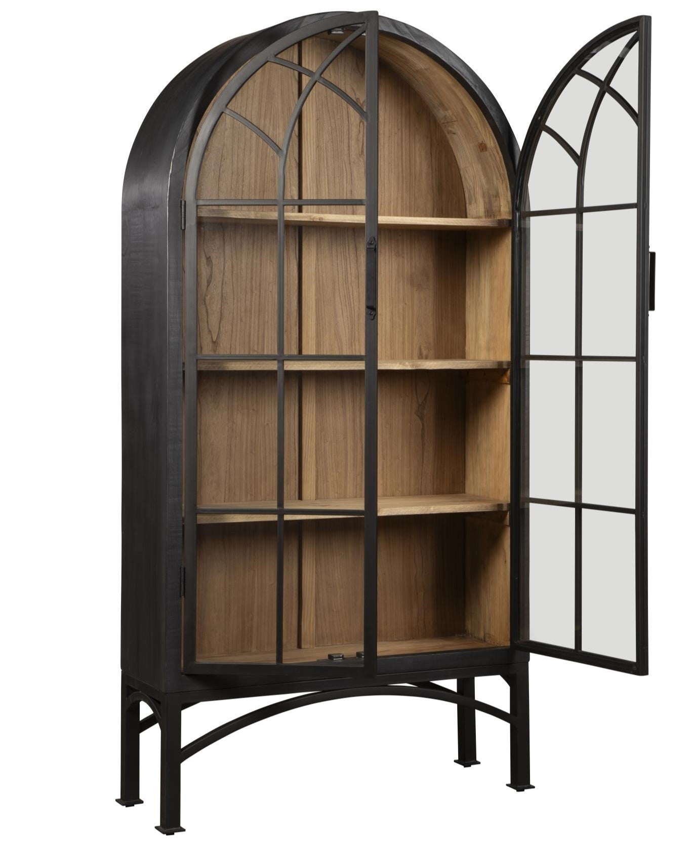 Vickie Arched Cabinet - Black