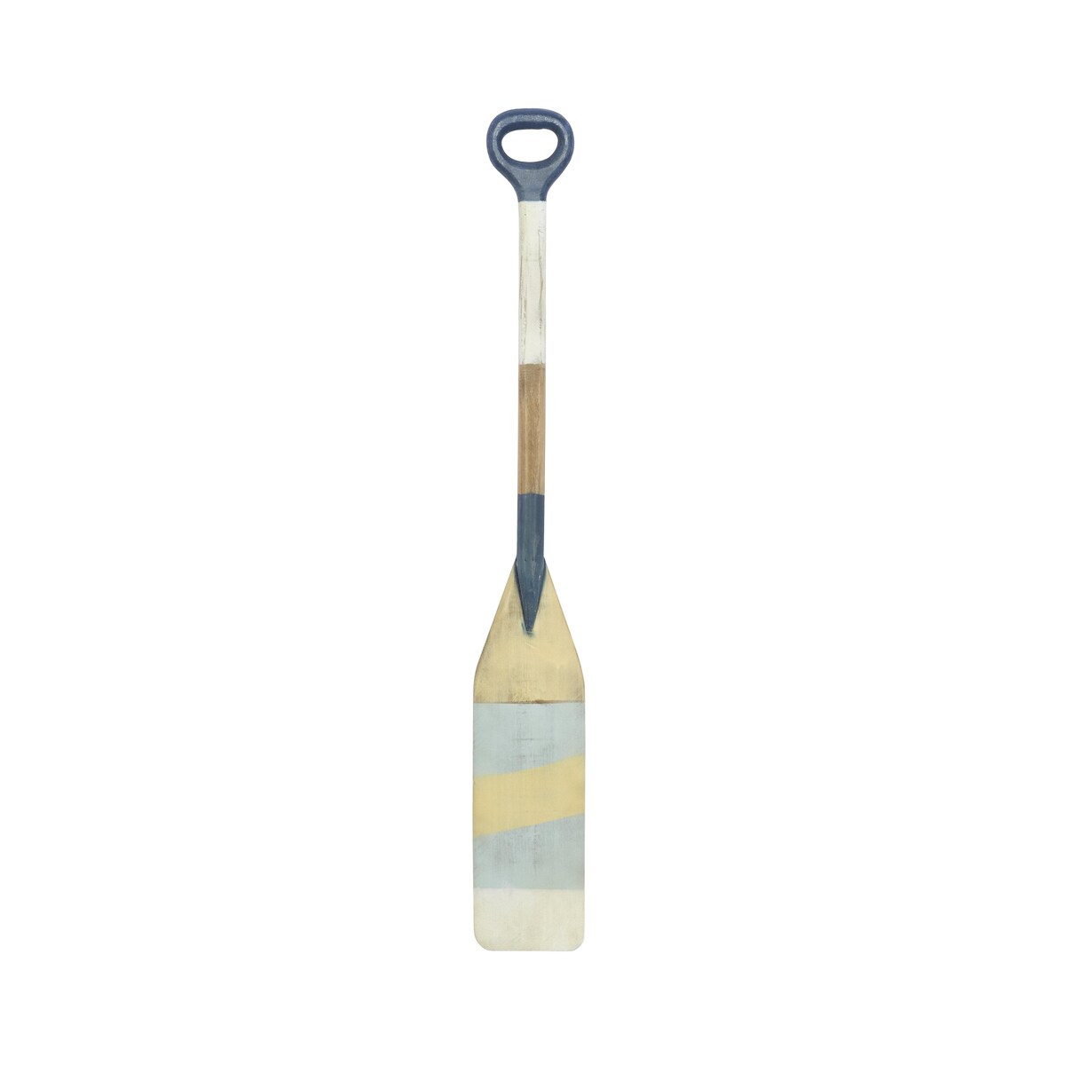 Wooden Paddle Novelty Canoe Oar Home Wall Decor with Arrow and Stripe Patterns - Multi Colored - Roche River Decor