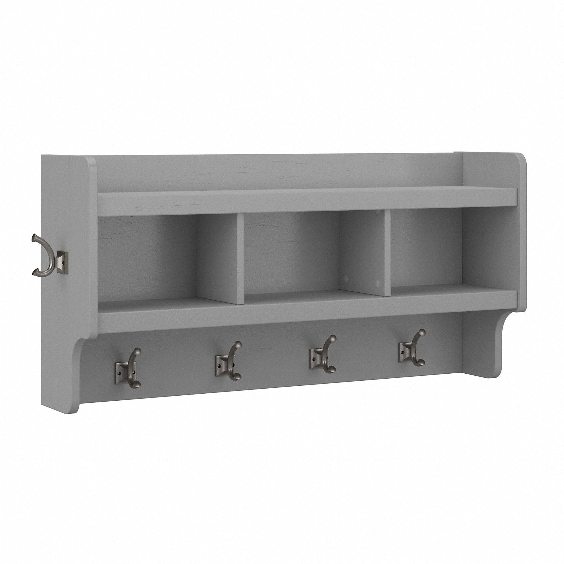Woodland 40W Wall Mounted Coat Rack with Shelf by Bush Furniture