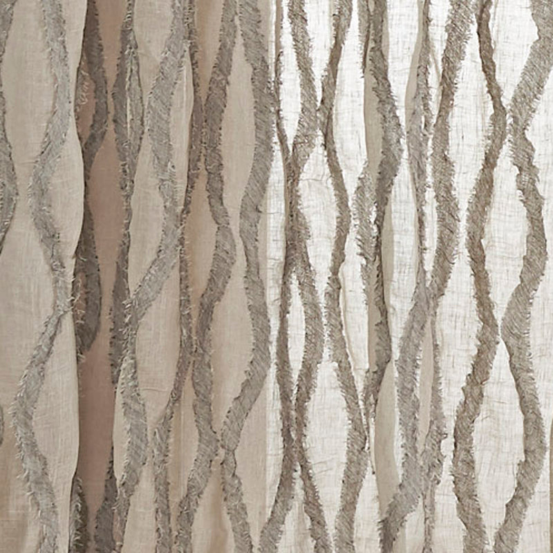 Fraying Duvet Cover- Natural/Grey