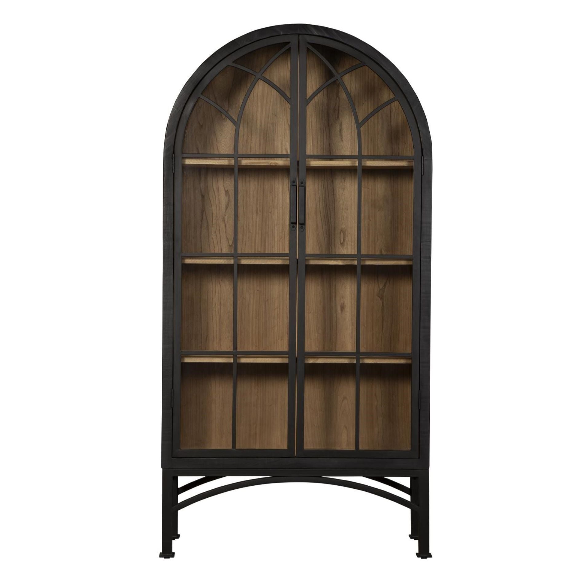 Vickie Arched Cabinet - Black